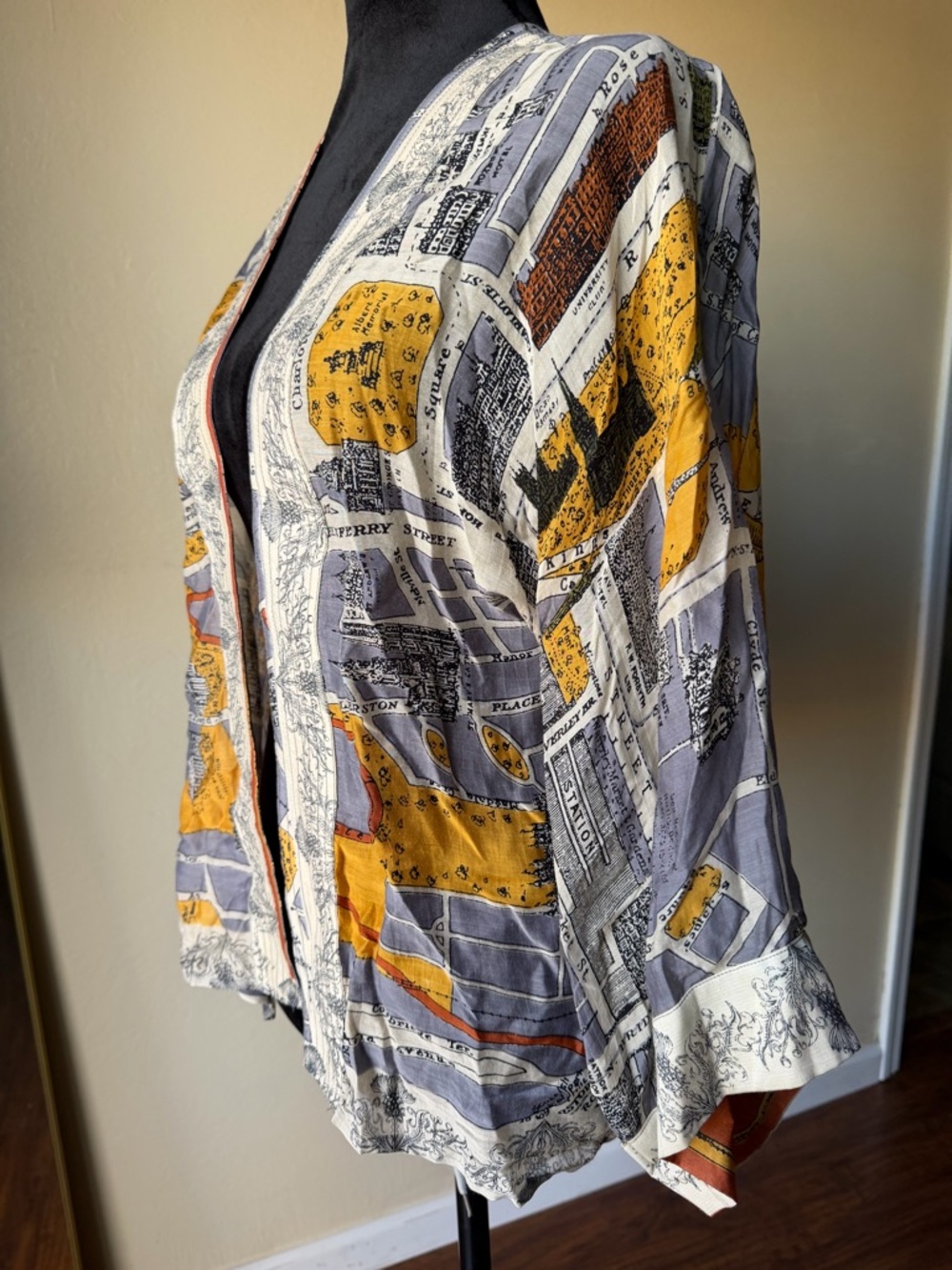 One hundred stars kimono map collection Edinburgh & Leith one size - Picture 2 of 7